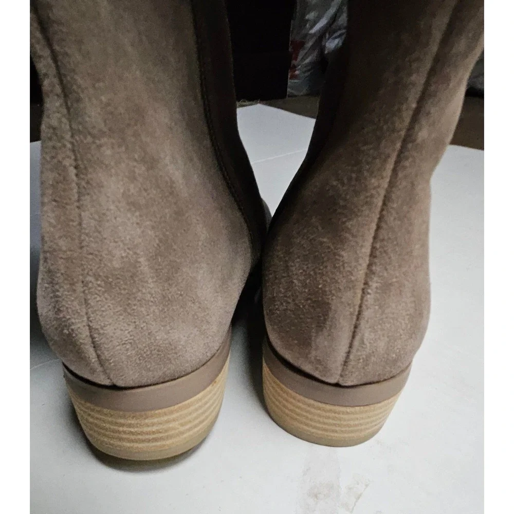 Sole Society Sonoma Over The‎ Knee Boots Women's Size 6 Mushroom Suede Size Zip